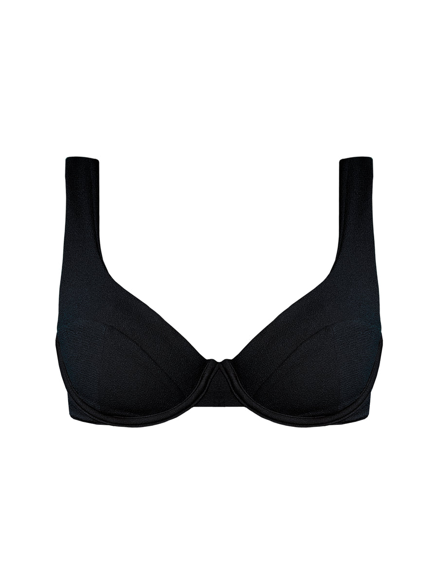 TOP BRIGITTE - SAND BLACK