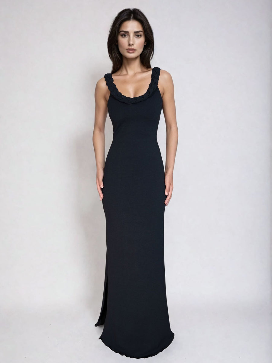 VESTIDO NÚRIA - SAND BLACK