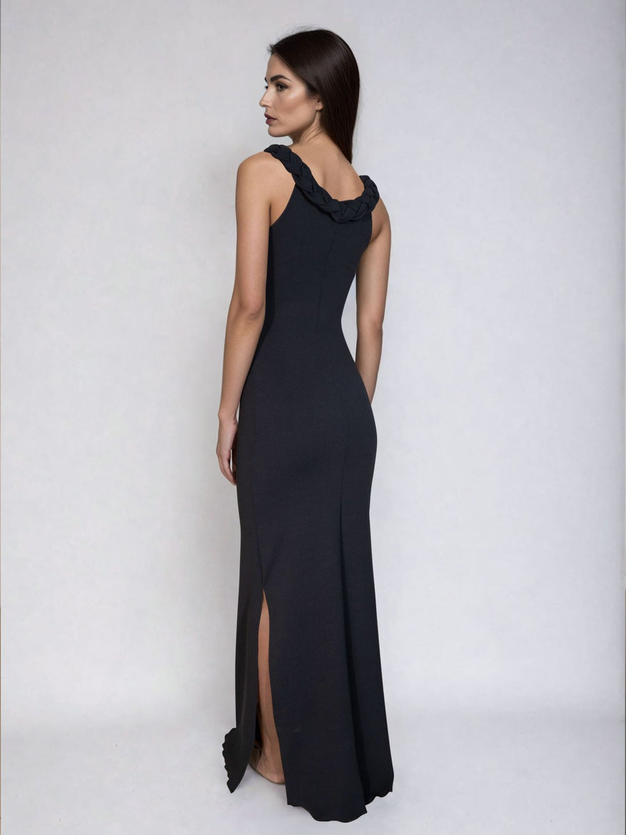 VESTIDO NÚRIA - SAND BLACK