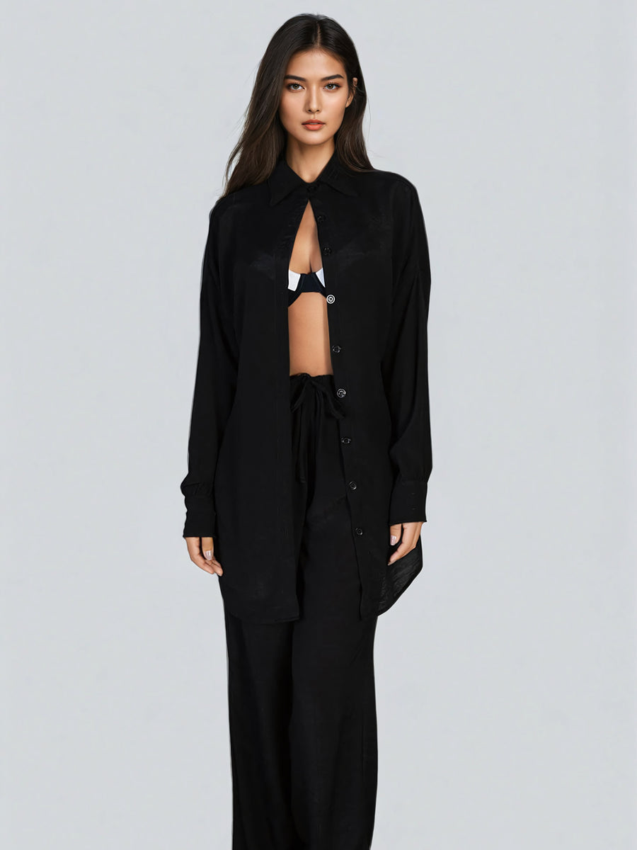 CHEMISE ZAYA - BLACK