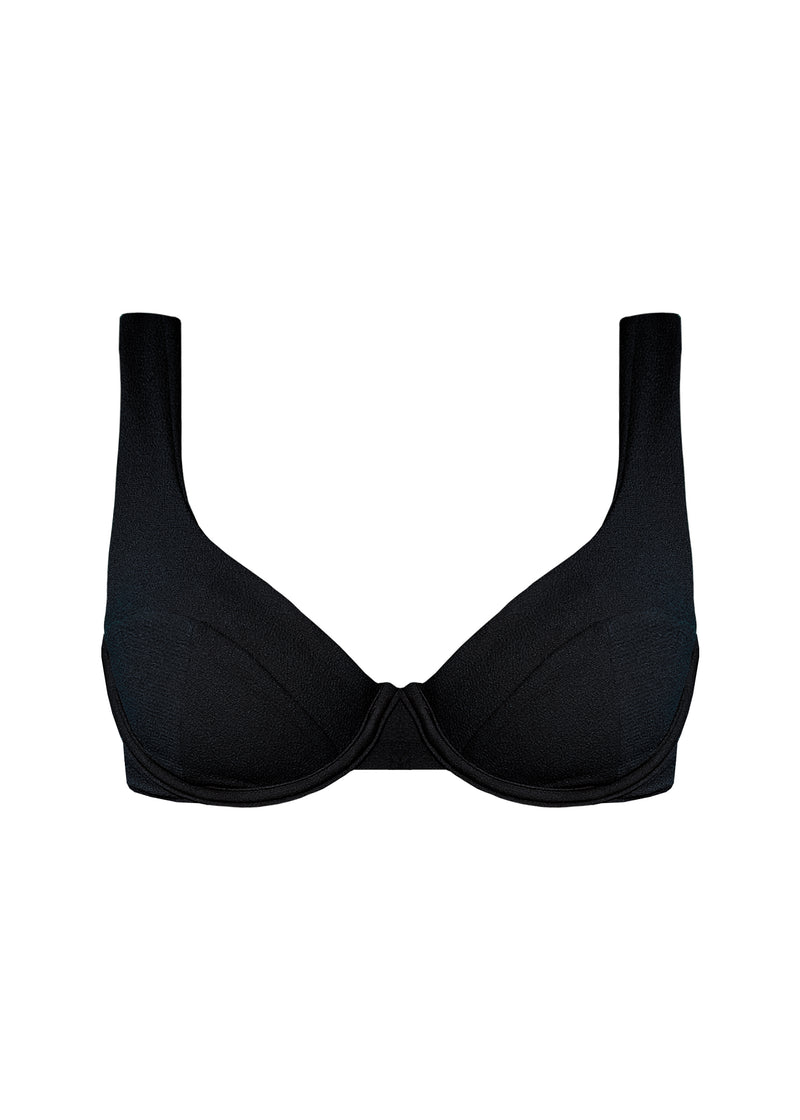 TOP BRIGITTE - SAND BLACK