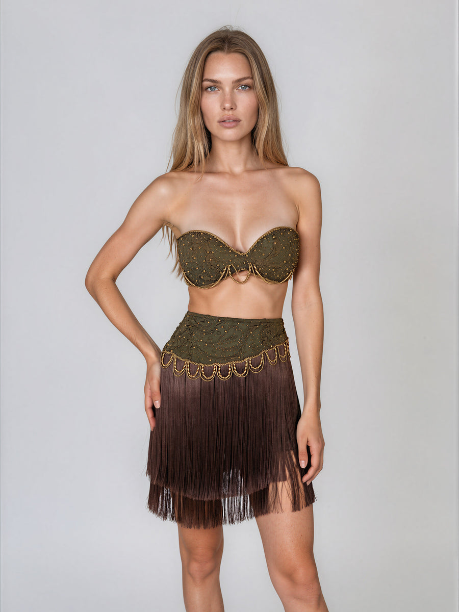 TOP LYDIA BARK C/ BORDADO - BARK