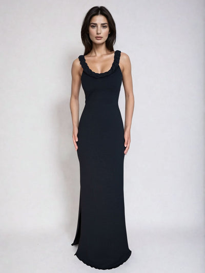 VESTIDO NÚRIA - SAND BLACK